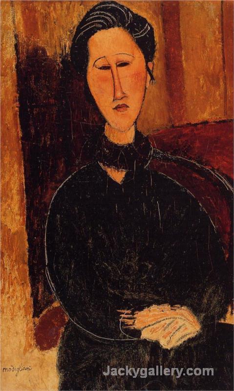 Anna (Hanka) Zabrowska by Amedeo Modigliani paintings reproduction